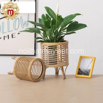 Chậu Cây Chất Liệu Mây Tre MS004